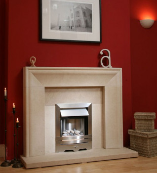 Oxford Limestone Fireplace Package With Electric Fire