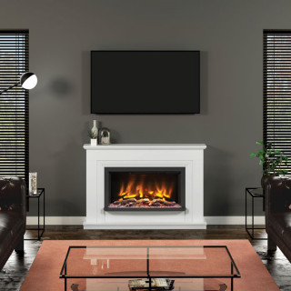 Elgin & Hall Pryzm Lavina Timber Electric Fireplace Suite