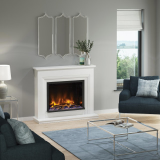 Elgin & Hall Pryzm Velino Timber Electric Fireplace Suite