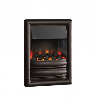 PureGlow Carmen Illusion Hole In The Wall Electric Fire Black finish with coals