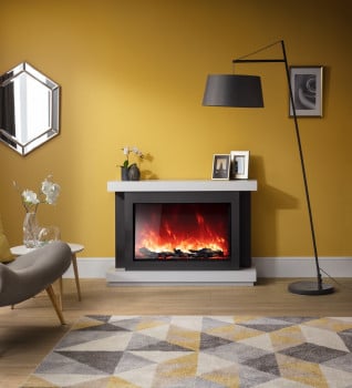 Aga Rayburn Stratus Extra Tall 100 Electric Fireplace Suite
