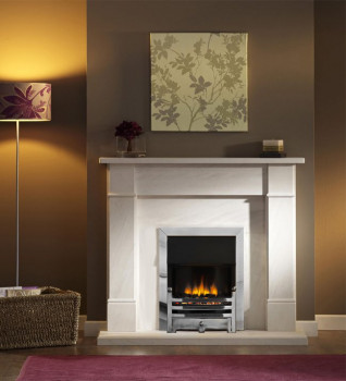 Rydal Limestone Fireplace Package With Electric Fire