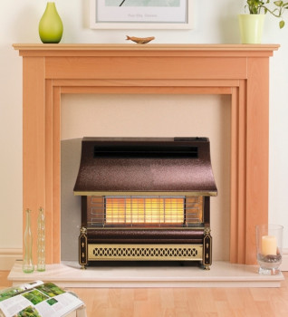 Robinson Willey Sahara Outset Gas Fire - Radiant Bronze