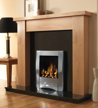 Stanford Wooden Fireplace Package With Electric Fire