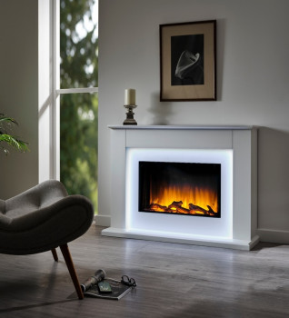 Flamerite Telisa Free Standing Electric Fireplace Suite