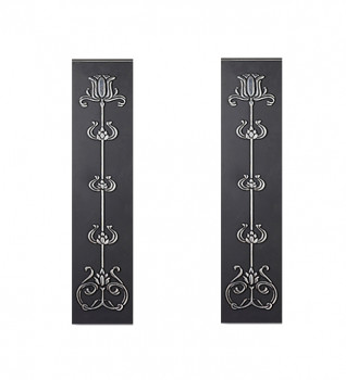 Cast Tec Tulip Cast Iron Fireplace Sleeves in highlighted finish