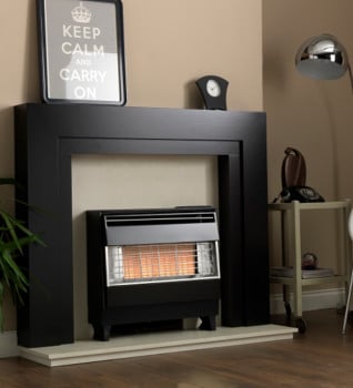 Robinson Willey Visa Highline Black/Silver Outset Gas Fire