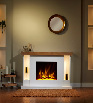 OER Flametek Williamsburg Electric Fireplace Suite