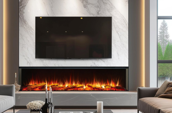 Create a Luxe Look for Less with BlazeBright Media Wall Fires