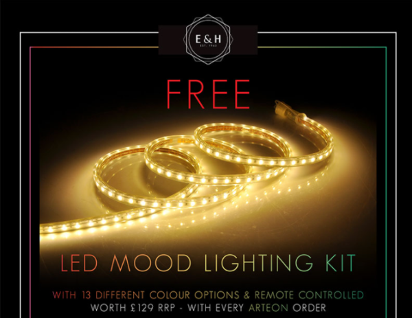 FREE LED Mood Lighting Kit to accompany your Arteon fire from Elgin & Hall