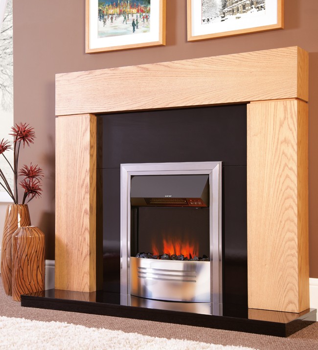 Inset electric fire