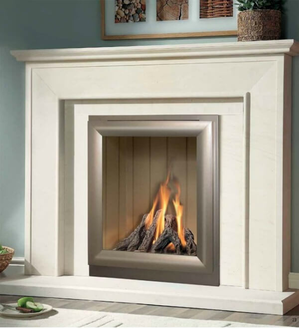 Axon Fireplaces Aurora Limestone Fireplace