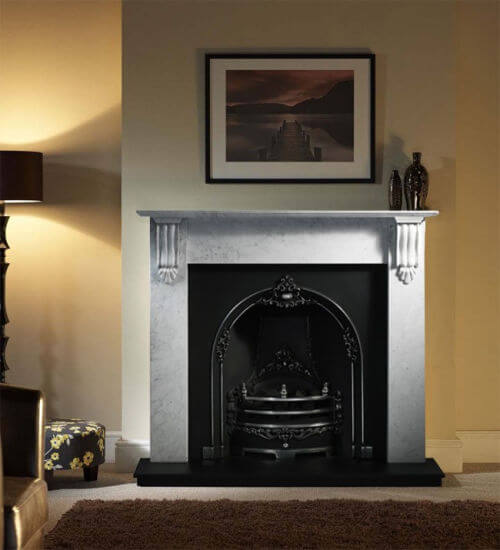 Gallery Collection Richmond Carrara Marble Fire Surround