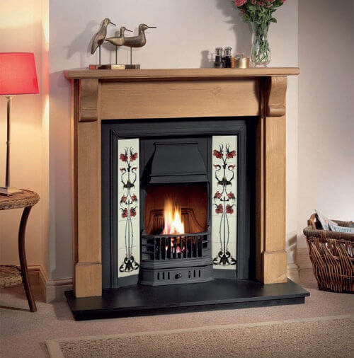 Gallery Collection Prince Tiled Cast Iron Fire Insert