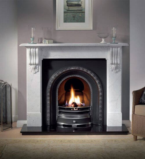 Gallery Collection Kingston Cararra Marble Fire Surround