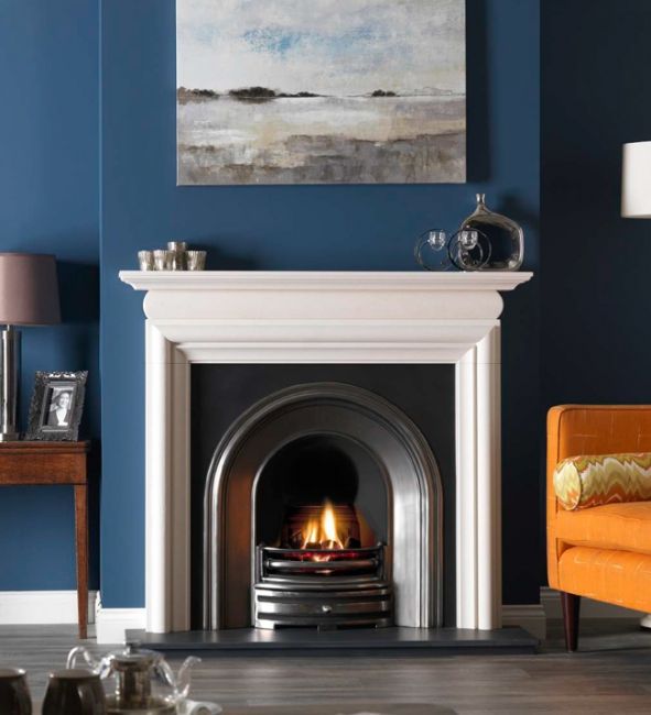 Once you've made your new fireplace larger it's time to select a new surround and fireplace.