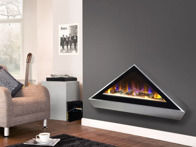 Celsi Electriflame VR Louvre Electric Fire for media walls