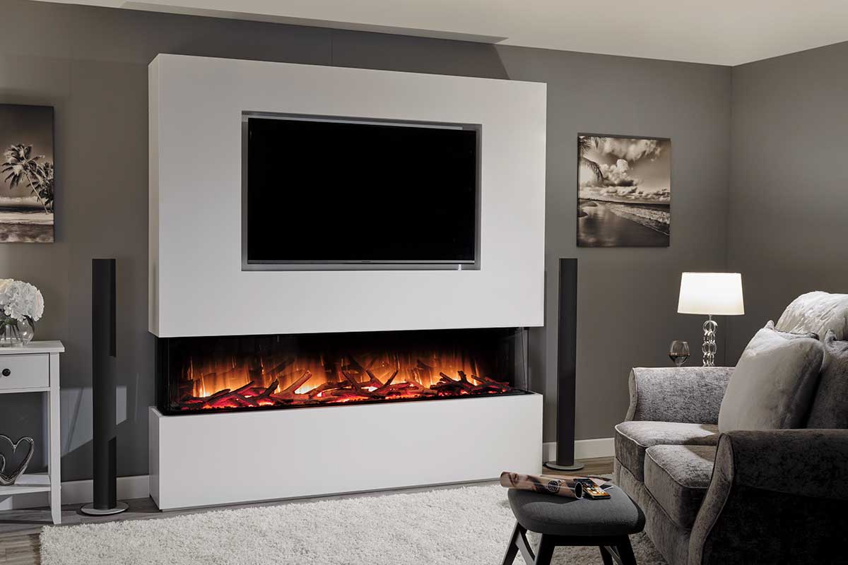 The Flamerite Glazer 1800 fireplace is not only visually stunning but is absolutely packed with the latest technology.