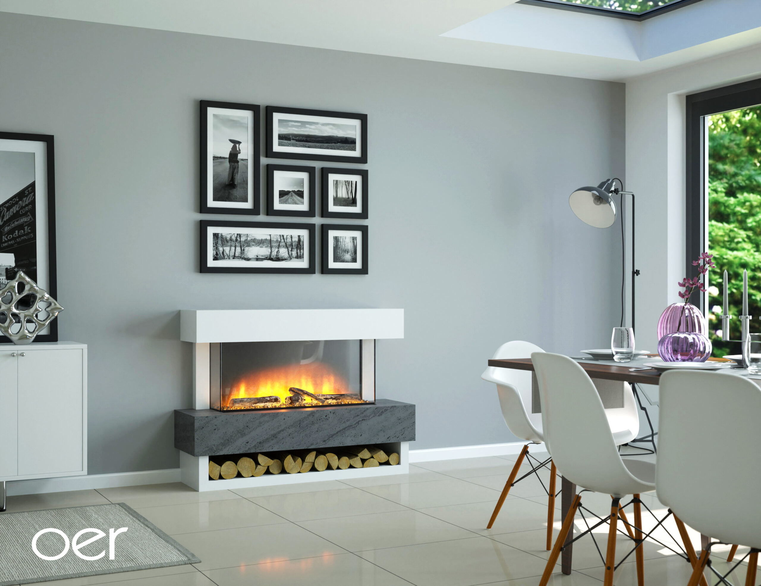 OER Vancouver Electric Fireplace Suite
