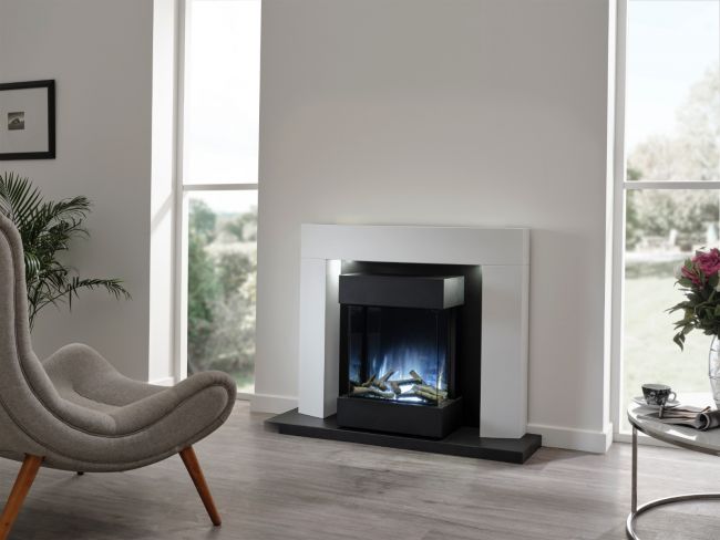 Flamerite Luca 450 Free Standing Electric Fireplace Suite