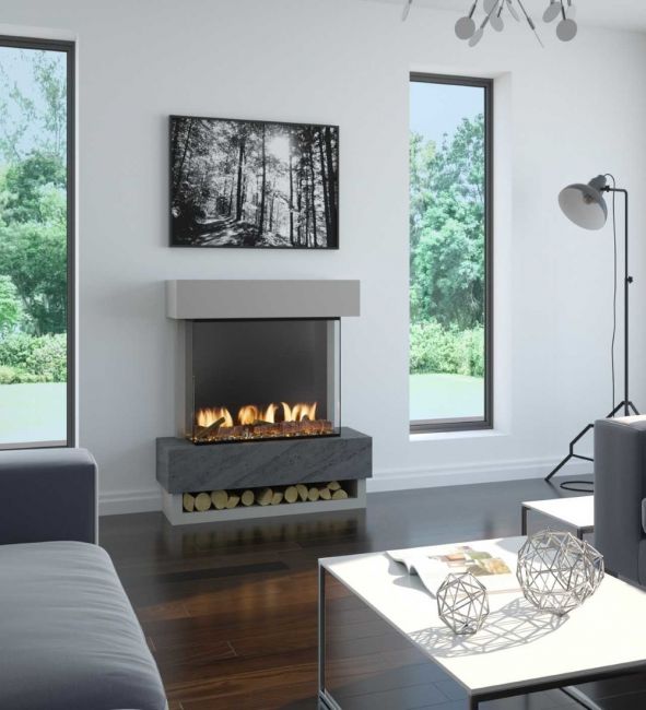 OER Icon Electric Fireplace Suite