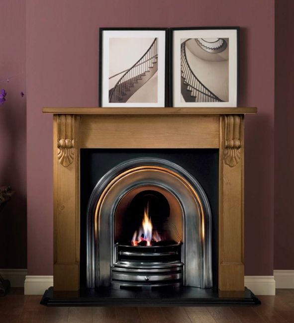 Gallery Collection Grand Corbel Wooden Fire Surround