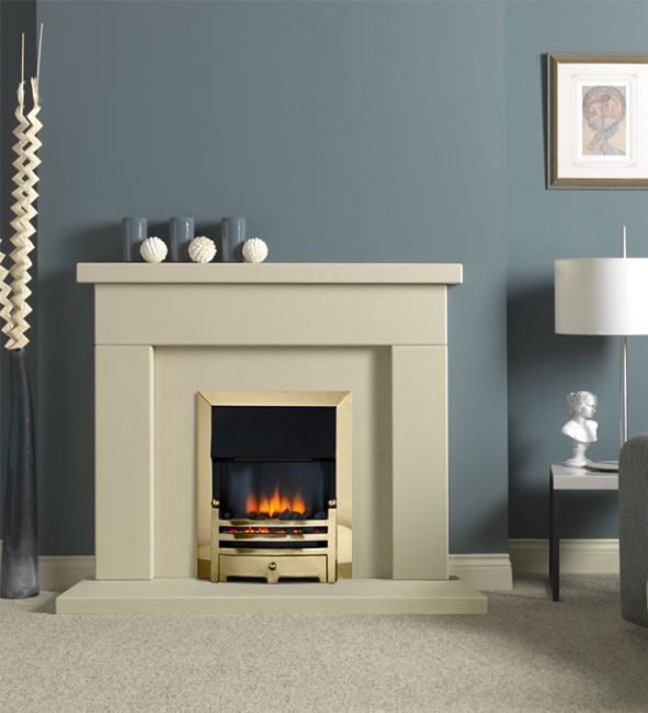 Durrington Jurastone Fireplace Package with Electric Fire