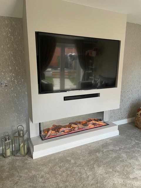 Celsi Electriflame VR 1400 Electric Fire with Silver Birch Log Effect