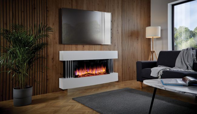 Katell Nola Italian Floor-Standing Electric Fireplace